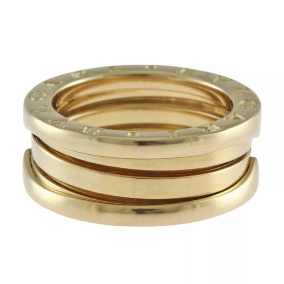 BVLGARI Ring US 5 1/8 EU50 K18 yellow gold B-zero.1 3 bands used - Picture 5 of 6